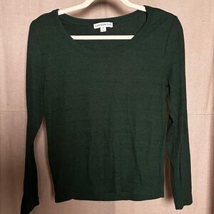 Women’s Deep Green Long Sleeve Top